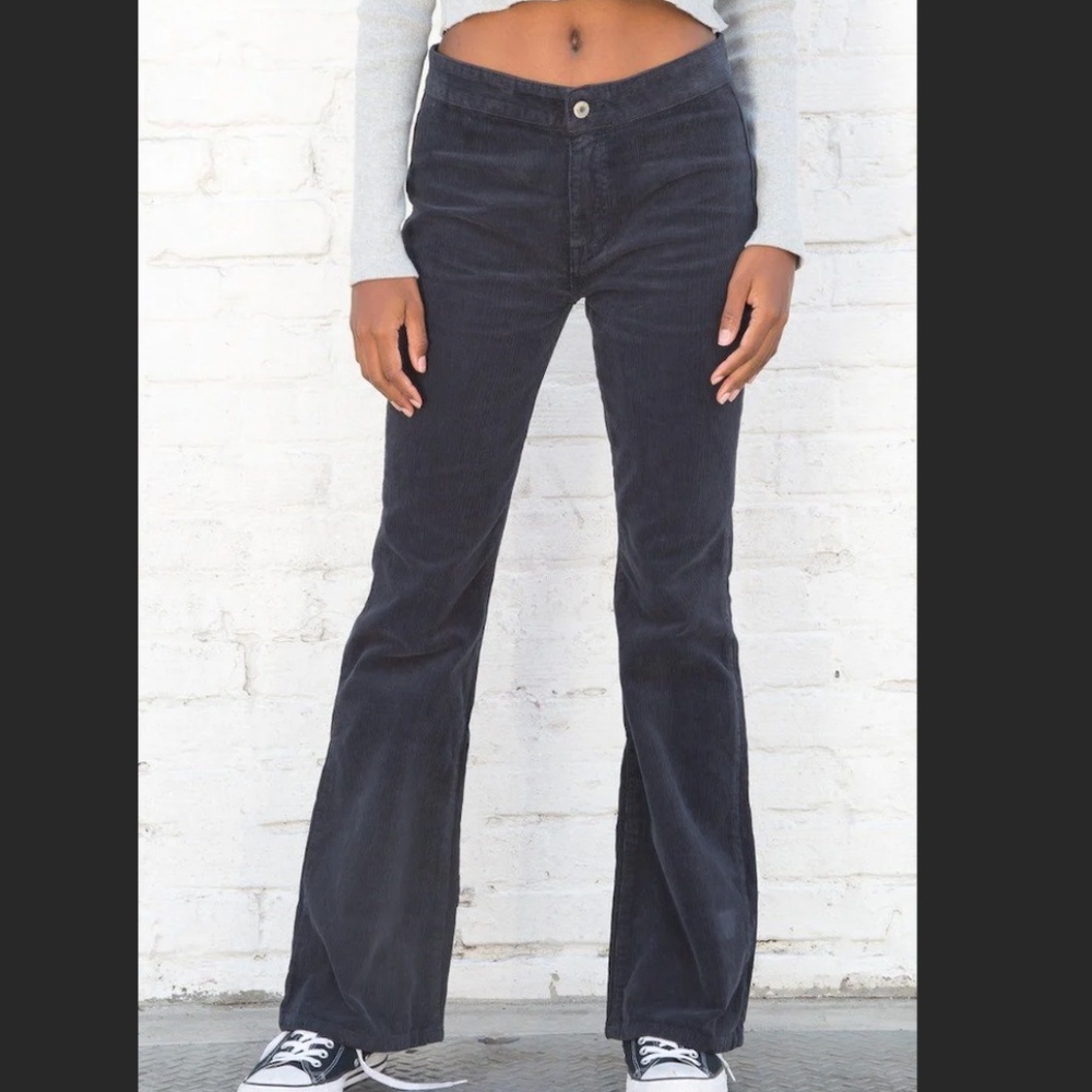 NWOT Brandy Melville Aliyah Corduroy Pants Navy Blue
